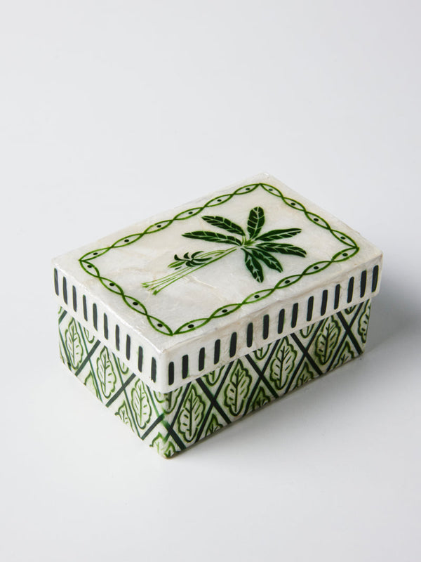 ATLANTIC GREEN PALM BOX - Jones & Co